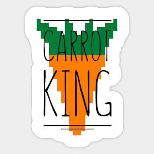 Carrot king Sticker